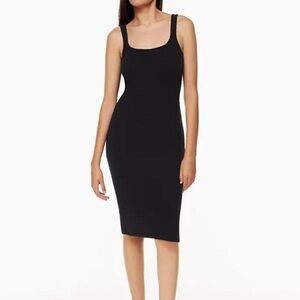 Wilfred ribbed black dress